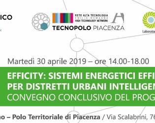 Progetto EffiCity - Sistemi energetici efficienti per distretti urbani intelligenti. Convegno conclusivo
